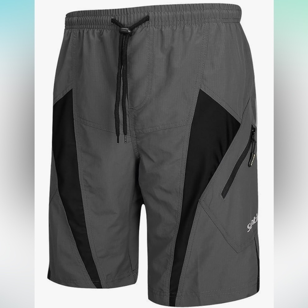 Santic Men's Padded Loose Fit Cycling Shorts Size S